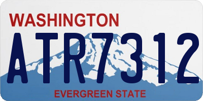 WA license plate ATR7312