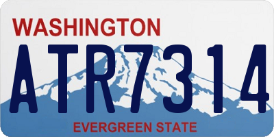 WA license plate ATR7314