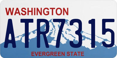 WA license plate ATR7315