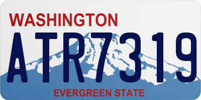 WA license plate ATR7319