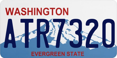 WA license plate ATR7320