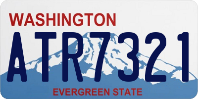 WA license plate ATR7321