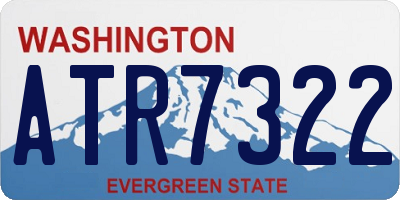 WA license plate ATR7322