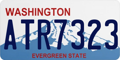 WA license plate ATR7323