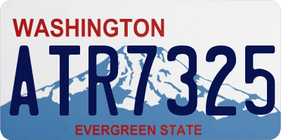 WA license plate ATR7325