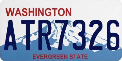 WA license plate ATR7326