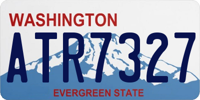WA license plate ATR7327