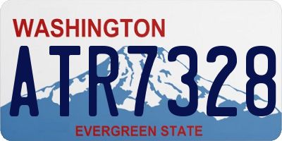 WA license plate ATR7328