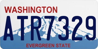 WA license plate ATR7329