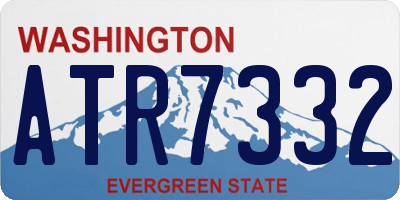 WA license plate ATR7332
