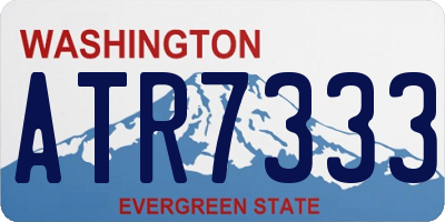 WA license plate ATR7333