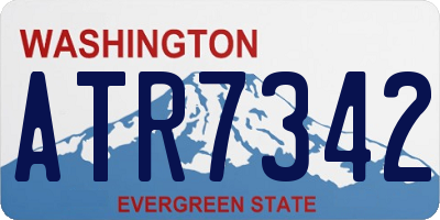 WA license plate ATR7342