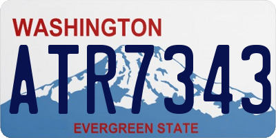 WA license plate ATR7343
