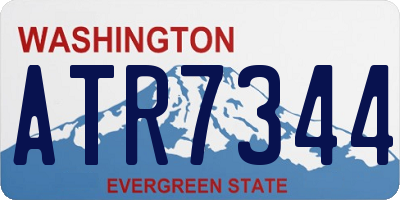 WA license plate ATR7344