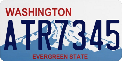 WA license plate ATR7345
