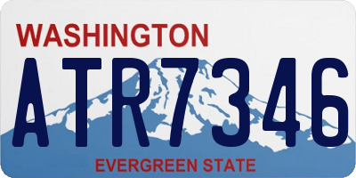 WA license plate ATR7346