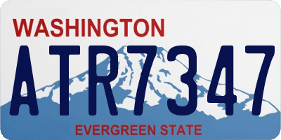WA license plate ATR7347