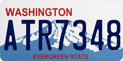 WA license plate ATR7348