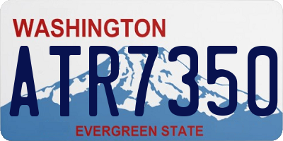 WA license plate ATR7350