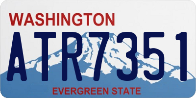 WA license plate ATR7351