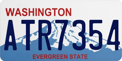 WA license plate ATR7354