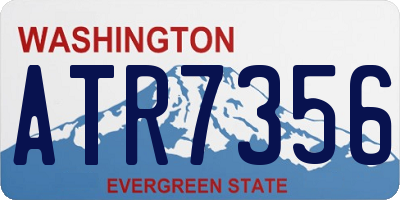 WA license plate ATR7356