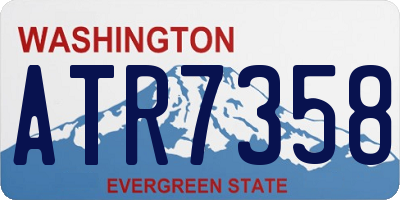 WA license plate ATR7358