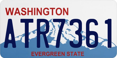 WA license plate ATR7361
