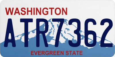 WA license plate ATR7362