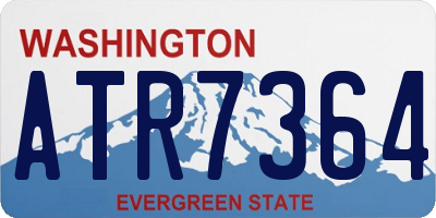 WA license plate ATR7364