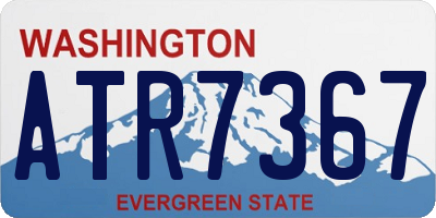WA license plate ATR7367