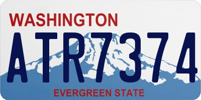 WA license plate ATR7374