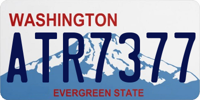 WA license plate ATR7377
