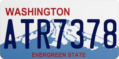 WA license plate ATR7378