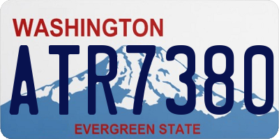 WA license plate ATR7380