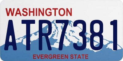 WA license plate ATR7381