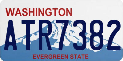 WA license plate ATR7382