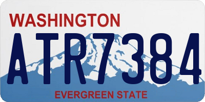 WA license plate ATR7384