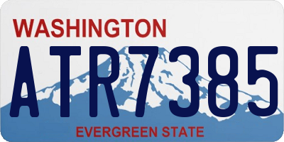 WA license plate ATR7385