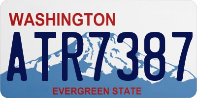 WA license plate ATR7387