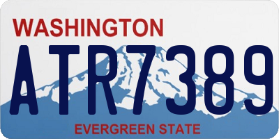 WA license plate ATR7389