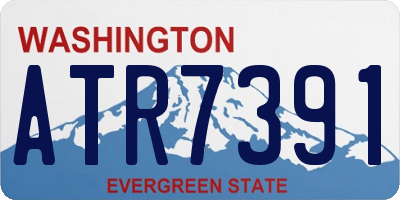 WA license plate ATR7391