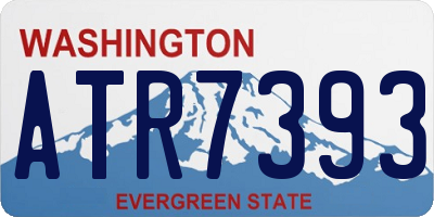 WA license plate ATR7393