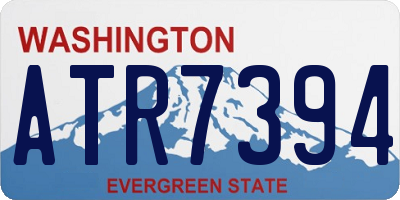 WA license plate ATR7394