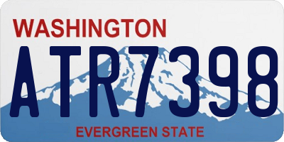 WA license plate ATR7398