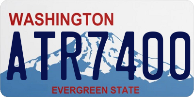 WA license plate ATR7400