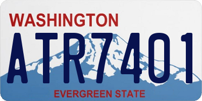 WA license plate ATR7401