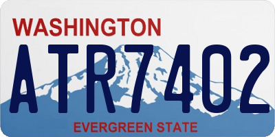 WA license plate ATR7402