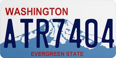 WA license plate ATR7404