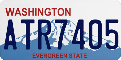 WA license plate ATR7405